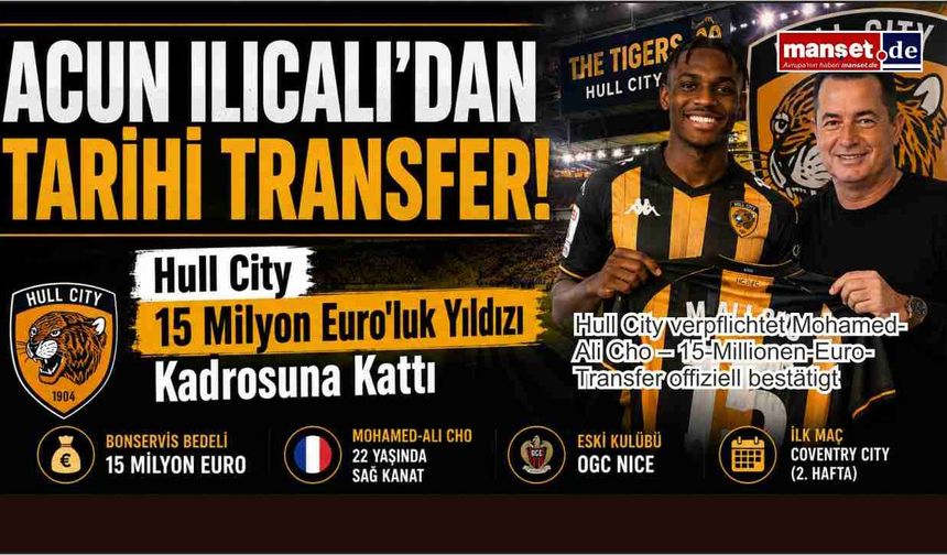 Hull City'den 15 Milyon Euroluk Transfer Hamlesi: Mohamed-Ali Cho Resmen İmzayı Attı
