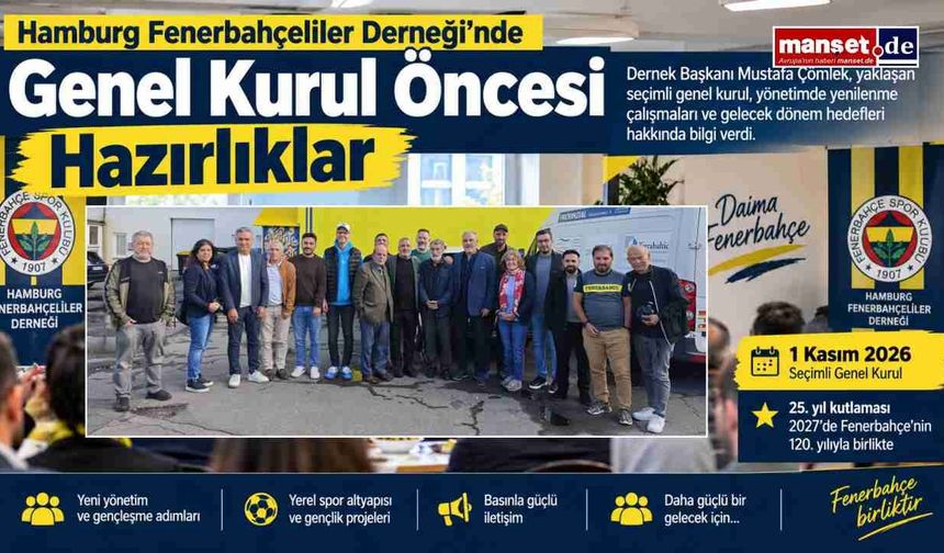 Hamburg Fenerbahçeliler Derneği’nde Genel Kurul Öncesi Hazırlıklar