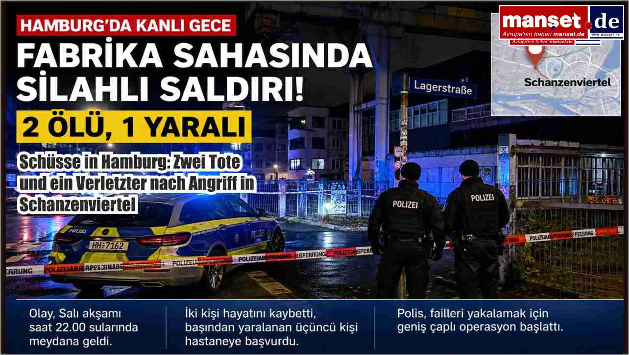 Hamburg'da Silahlı Saldırı: 2 Kişi Hayatını Kaybetti, 1 Kişi Yaralandı