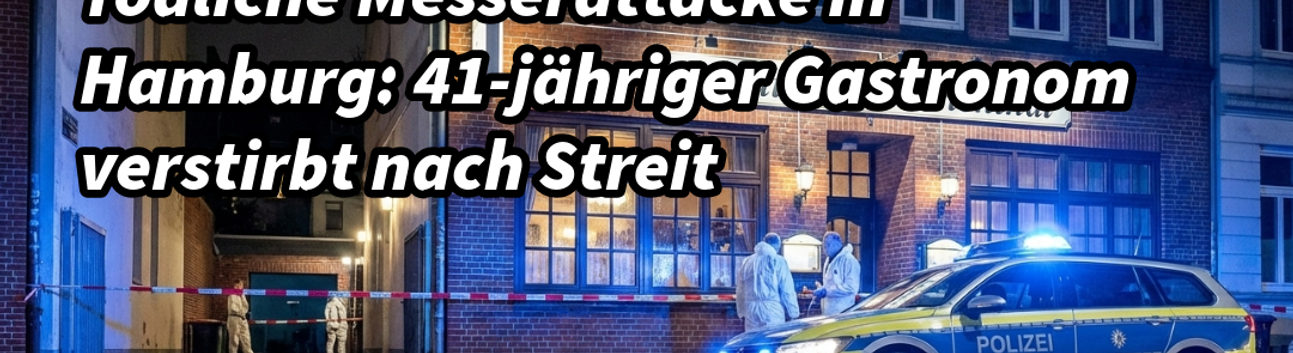 Hamburg’da Restoran Önünde Kanlı Kavga: 41 Yaşındaki İşletmeci Hayatını Kaybetti