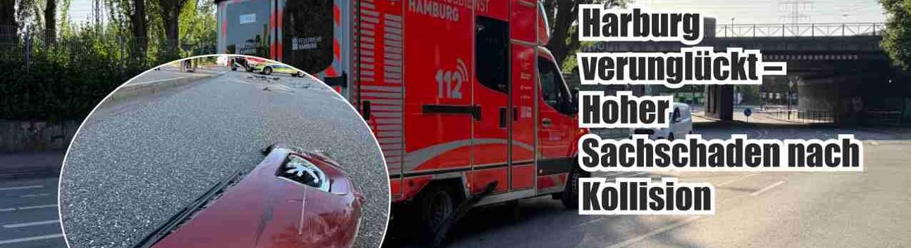 Harburg’da Acil Göreve Giden Ambulans Kaza Yaptı: Büyük Maddi Hasar Oluştu
